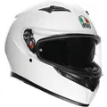 Produktbild: Motorrad Helm XL - AGV K3 Solid Integralhelm mit Sonnenblende - weiß