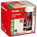 Produktbild: Fischer Dübel 538250, DuoPower 2 Komponenten-Dübel, 6 x 50mm, Universaldübel, 100 Stück