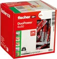 Produktbild: Fischer DUOPOWER 6 x 50 Universaldübel 2-Komponenten Kunststoffdübel 100er Pack