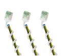 Produktbild: 3er Set Ultraflexibles CAT 8.1 Patchkabel, slim, U/FTP, weiß 1 m
