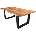 Produktbild: riess-ambiente Couchtisch, Braun, Holz, Holz, Rechteckig, 120x45x60 cm, Wohnzimmer, Wohnzimmertische, Couchtische