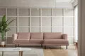 Produktbild: Kaiser Möbel Ecksofa L-form Dani modern und geräumig Stoff Poso Rosa Rechts
