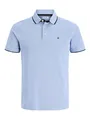 Produktbild: Jack & Jones Herren Slim Fit Polo Shirt JJEPAULOS Uni Sommer Hemd Kragen Kurz Arm Basic Pique Cotton, Bright Cobalt , M
