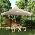Produktbild: vidaXL Partyzelt Faltbar Pop-Up Taupe 292x292x315 cm