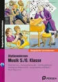 Produktbild: Stationenlernen Musik 5./6. Klasse: Musik um uns - Instrumentenkunde - Notation zur No tenschrift