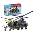 Produktbild: Playmobil 71149 City Action Tactical Police Twin-Prop Helicopter, highly detaile