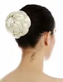 Produktbild: Haarteil Dutt Haardutt Haarknoten Chignon aufwendig geflochten Lichtblond Platin