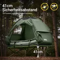 Produktbild: SoBuy OGS32-GR Feldbett mit Zelt 7in1 Wurfzelt mit Luftpumpe, Rolltasche, Schlafsack, Wasserdichtes Campingbett Camping Tent Grün bis 114 kg