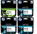 Produktbild: Original HP 912XL 912 Tinte Multipack schwarz cyan magenta gelb 4 Stück