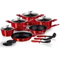 Produktbild: Berlinger Haus Bh-1226 Red Metallic Line Granit Kochgeschirr Set 15 Teilig