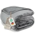 Produktbild: Gräfenstayn® Kuscheldecke Cashmere-Feeling - super weich & flauschig - Dicke & warme Fleecedecke - kuschelige Sofadecke, Wohndecke & Tagesdecke - Überwurf Decke Sofa, Couch (Hellgrau, 150x200 cm)