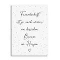 Produktbild: Postkarte BRAUSE IM HERZEN Geschenk Freundin Karte Freundschaft