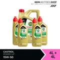 Produktbild: Castrol Power 1 4T 15W-50 Motorrad Motoröl API SN JASO MA-2 4+4 Liter = 8 Liter