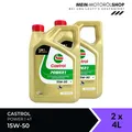 Produktbild: Castrol Power 1 4T 15W-50 Motorrad Motoröl API SN JASO MA-2 2x4 Liter = 8 Liter
