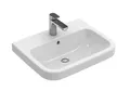 Produktbild: Villeroy&Boch Waschtisch Architectura 4188 550x470mm 3-LArm mittl HL durchg Überl Eckig WeißAlpin