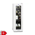 Produktbild: Klarstein Shiraz 12 Slim Uno Weinkühlschrank 32l/12Fl.Touch 85 W 5-18 °C LED Weiß 32 Liter / 12 Flaschen