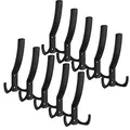 Produktbild: 10 x Garderobenhaken JASMIN schwarz 143 x 76 x 67 mm BA 32 mm Kleiderhaken Garderobe Jackenhaken Kleideraufhänger von SO-TECH