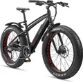 Produktbild: Telefunken E-Bike FM350 26 Zoll Fatbike mit 8 Gang Kettenschaltung - Hinterradmotor 250W /16Ah / 36V Lithium-Ionen-Akku