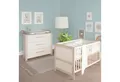 Produktbild: roba® Babymöbel-Set Momo - Zimmer Set aus Holz - Cashmere / Tristan Eiche, (Set 2-tlg., Babybett 70 x 140 cm & Wickelkommode), Gitterbett mit Schlupfsprossen & höhenverstellbar - modern in Beige