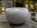 Produktbild: Outdoor Garten Brunnen Kugel Form mit LED, Beton Optik, Zier Spring Wasser Spiel