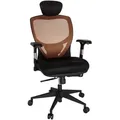 Produktbild: Mid.you Drehstuhl, Orange, Schwarz, Kunststoff, Textil, Drehkreuz, 66x117x65 cm, Sitzfläche 360° drehbar, ergonomische Rückenlehne, Arbeitszimmer, Bürostühle, Drehstühle