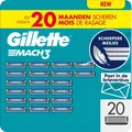 Produktbild: Gillette Mach3 Rasierklingen 20 Original Gillette Ersatzklingen Rasur Männer Turbo