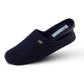 Produktbild: Biosoft Filz Hausschuhe Herren 45 Mister Cosy dunkel blau | Geschlossene Pantoffeln mit Fußbett und rutschfester Gummisohle | Bequeme Hauspuschen für Herren und Senioren