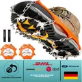 Produktbild: Edelstahlspikes mit 19 Zähnen | Anti-Rutsch | Dehnbar für Bergschuhe