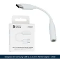 Produktbild: Samsung by Mobeen USB-C zu Klinke 3,5mm Adapter Kopfhörer Audioanschluss Weiß