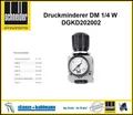 Produktbild: Schneider Druckminderer 0-12 bar DM 1/4 W DGKD202002 mit Manometer