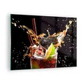 Produktbild: Bilder auf Glas Trinken saft cocktail nachtisch Glasbild 70x50cm Wandbilder Dekoration Wohnzimmer Schlafzimmer Küche Deko Klein Wanddeko Bild im Glas Wand Kunstdruck Art Modern GAA70x50-2223
