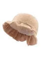 Produktbild: Sterntaler Mädchen Sommer Hut aus Musselin - UV-Schutz 50+ Sonnen Hut mit Futter aus Batist (Bio) - Fischerhut - Baby und Kinder Sommer Mütze, beige, Größe 49