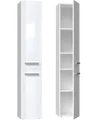 Produktbild: Badezimmerschrank Hochschrank NEL II 31x30x174 cm Weiß Hochglanz