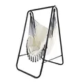 Produktbild: CCLIFE Hängesessel mit Gestell Kissen Hängeschaukel Hängestuhl Bis 100kg Indoor & Outdoor Garten Hängesitz