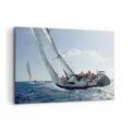Produktbild: Wandbilder 120x80cm Leinwandbild Segelschiff Meer Groß XXL Bilder Art Wanddeko