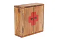 Produktbild: DESIGN DELIGHTS Wandregal VINTAGE MEDIZINSCHRANK, 35x35cm(HxB) Wandschrank aus Altholz natur
