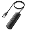 Produktbild: Ugreen Adapter CM416 4in1 USB to 4x USB 1m (black) (USB-A, 4 Ports) (80657B)