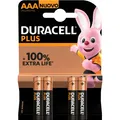 Produktbild: Duracell Plus (4 Stk., AAA, 1175 mAh) (DUR018457)