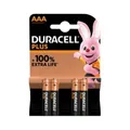 Produktbild: DURACELL Batterie Plus AAA MN2400/LR3 4er Karte