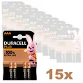 Produktbild: 15x Duracell Plus AAA Micro Batterien LR03 1,5V Alkali Mangandioxid 4er Blister