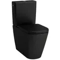 Produktbild: Laufen Meda Stand-WC-Kombination H8241117160001 36x68cm, spülrandlos, schwarz matt