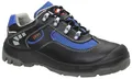 Produktbild: JORI Sicherheitsschuhe Jazek S2, Damen und Herren, Leder/Textil, Stahlkappe, leicht, klassisch 40, Schwarz-Blau