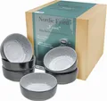 Produktbild: CreaTable Müslischale Nordic Fjord, Steinzeug, (Set, 6-tlg), Salatschale, Snackschale, Ø 15,5 cm, 960 ml