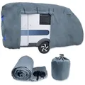 Produktbild: Lemodo Wohnwagenschutzhülle Abdeckung für Wohnwagen, Zurrgurte für die Fixierung grau L | 250 cm x 610 cm x 220 cm
