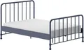 Produktbild: Vipack Metallbett Bronxx, standfest gebaut, gradlinige Optik in zeitlosem Design (in 2 Größen und verschiedenen Farben erhältlich), inkl. Lattenrost, Mittelsteg und Fußstütze unter der Liegefläche