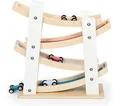 Produktbild: small foot Rennbahn Klassik, aus naturbelassenem Holz, mit Vier Holzautos, ab 18 Monaten, 11873