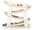 Produktbild: small foot Rennbahn Klassik, aus naturbelassenem Holz, mit Vier Holzautos, ab 18