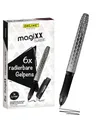 Produktbild: Online Pen Tintenroller magiXX Classic, (6x radierbare Gelschreiber schwarz, ergonomisches Griffstück), Gelpens für Schüler, Studenten, Büro