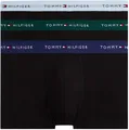 Produktbild: Tommy Hilfiger Herren 3er Pack Boxershorts Trunks mit Logobund, Mehrfarbig (ORN Grn/PRP NVY/VES Blu), XL