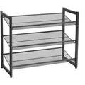 Produktbild: Songmics Schuhregal LMR03B, aus Metall, 3 Ebenen für 9 Paar, 74 x 62,8 x 30,7cm, schwarz